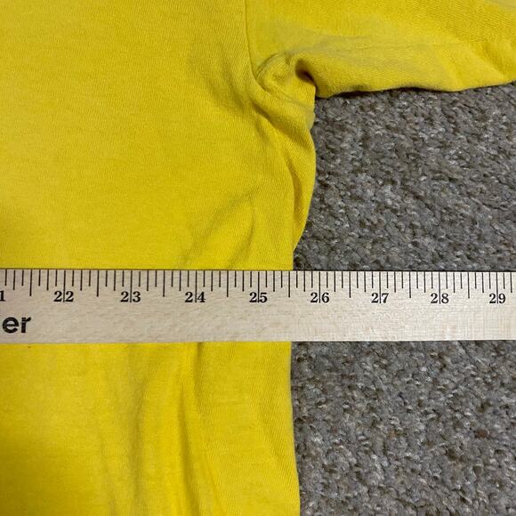 Y2K Biker Chick Mens T Shirt Sz XXL 3 Stooges Cycle NC Motorcycle Yellow - Picture 5 of 6